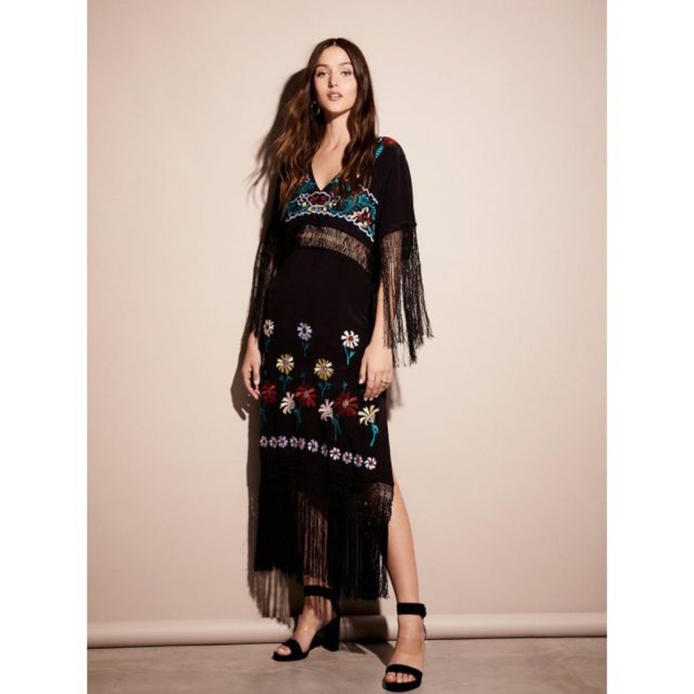 High End crochet and fringe dress size Sm